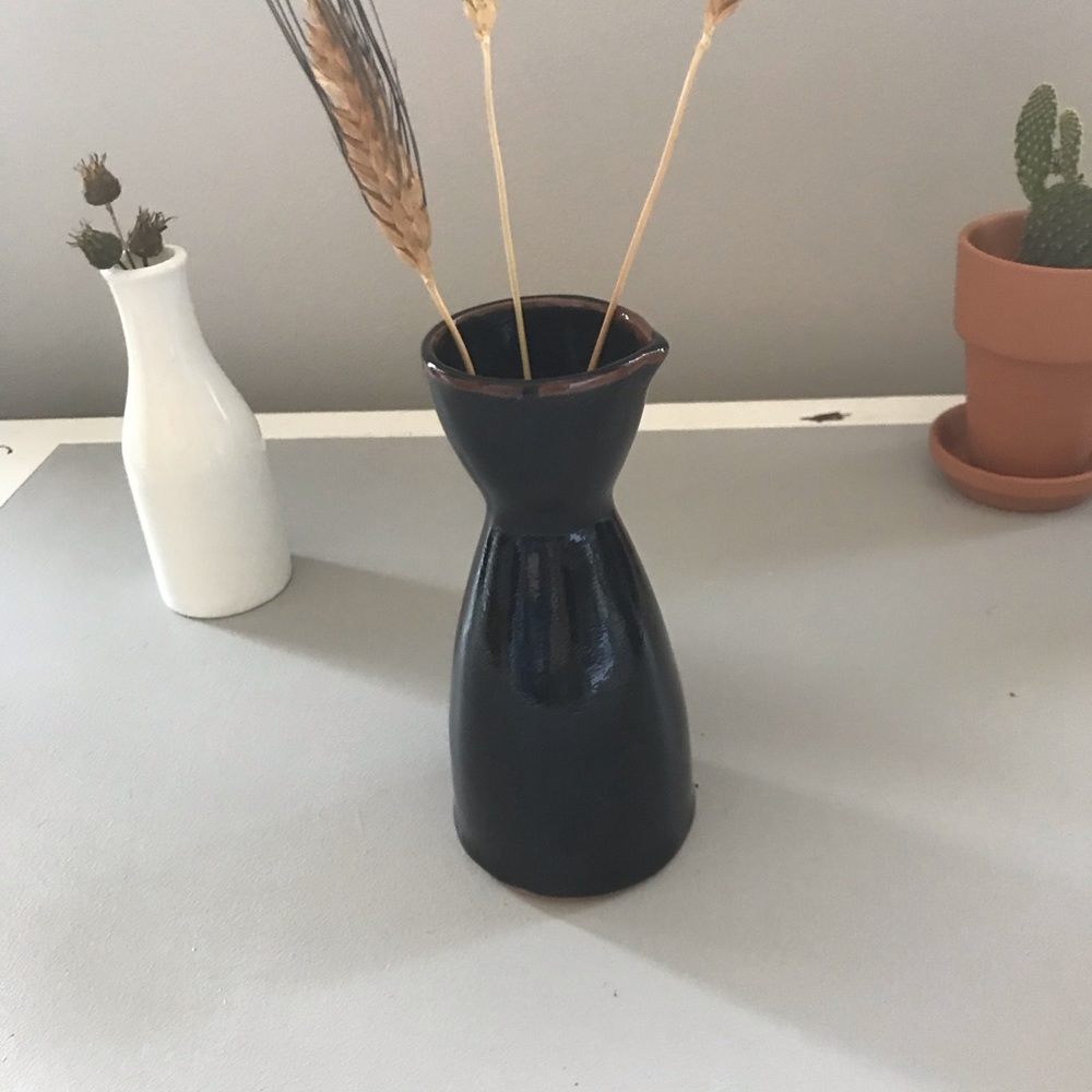 Vintage small black pitcher